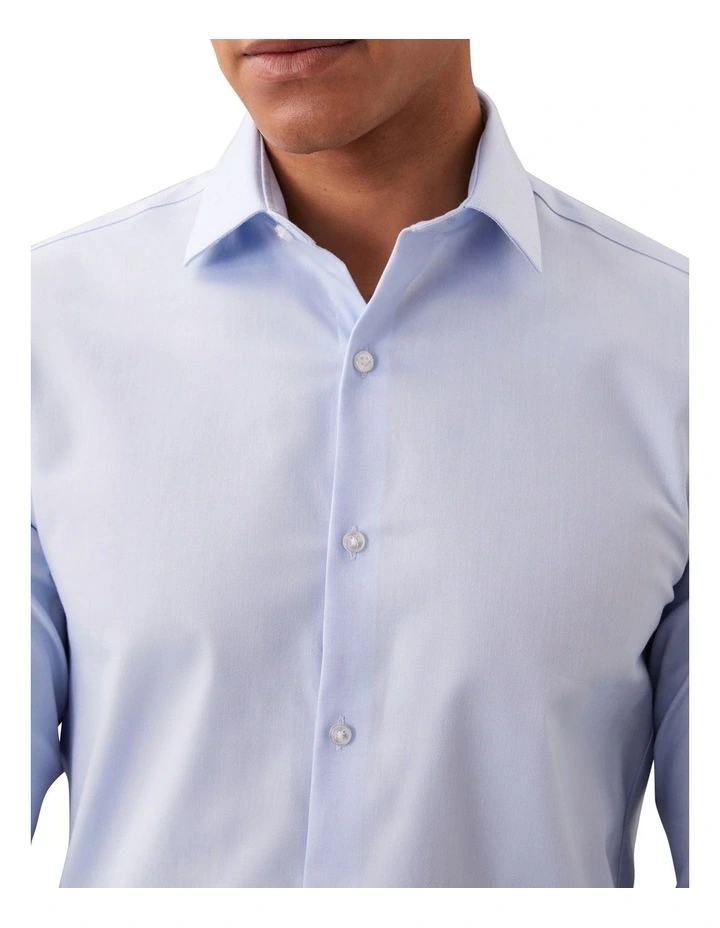 Slim Fit Essential Twill Shirt in Blue image 4