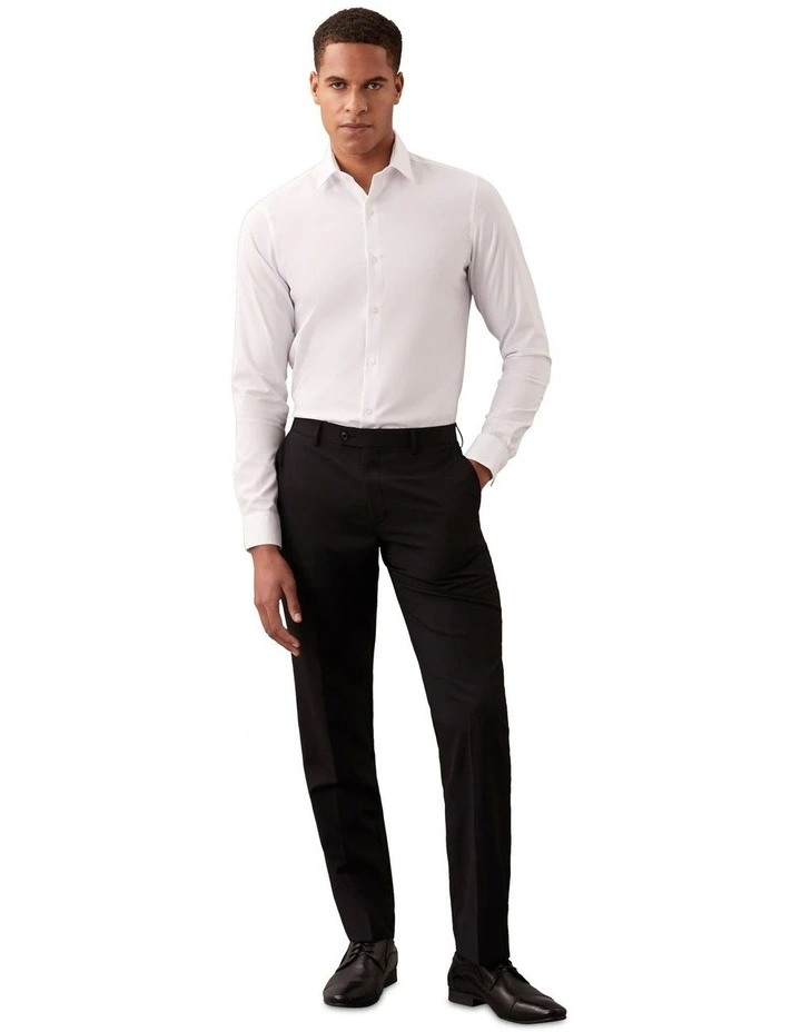 Slim Fit Essential Twill Shirt in White image 2