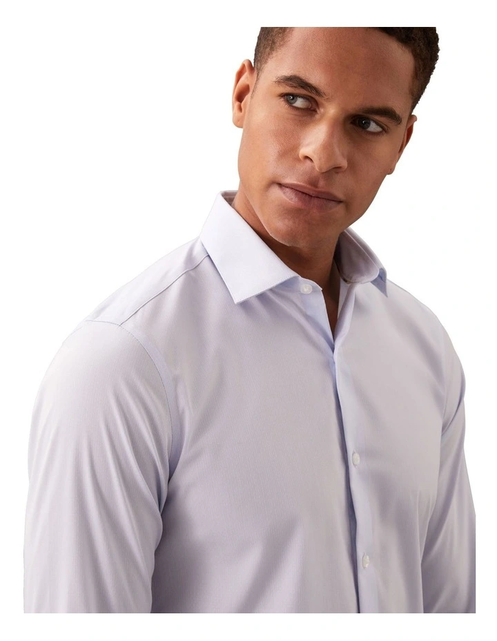 Slim Fit Mid Twill Shirt in Blue image 4