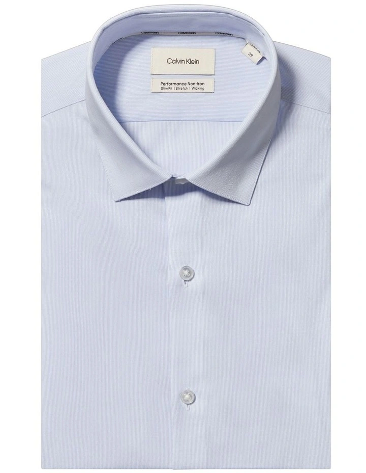 Slim Fit Mid Twill Shirt in Blue image 5