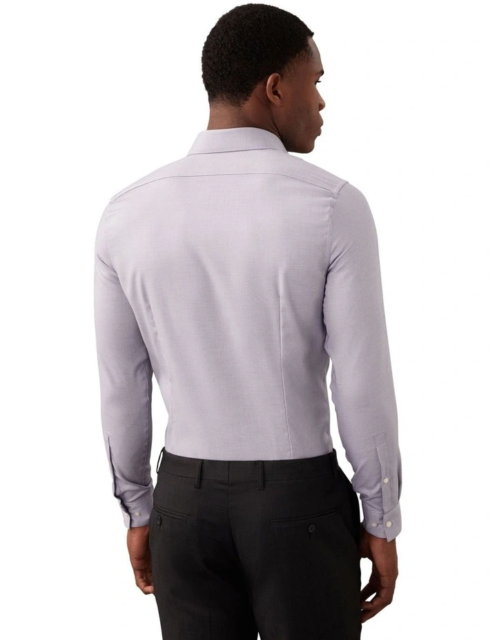 Slim Fit Mid Twill Woven Shirt in Navy image 2