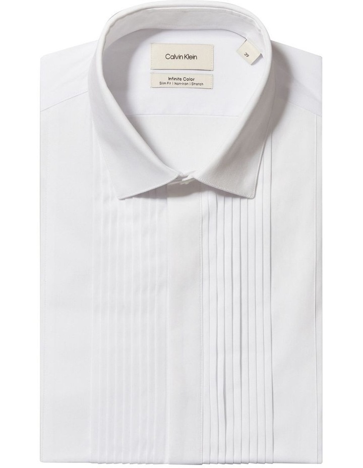calvin klein infinite non-iron white slim fit dress shirt Calvin Klein Men's Slim Fit Dress Shirt - White