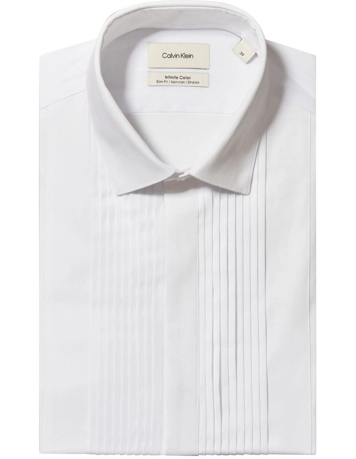 Slim Fit Tuxedo Occasion Shirt in White image 5