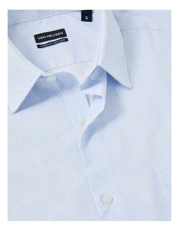 Classic Fit Mini Circle Print Shirt in Sky image 3