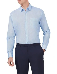 CLASSIC FIT DASH GEO PRinT SHIRT SKY