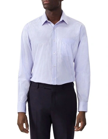 Classic Fit Solid Colour Shirt in Purple