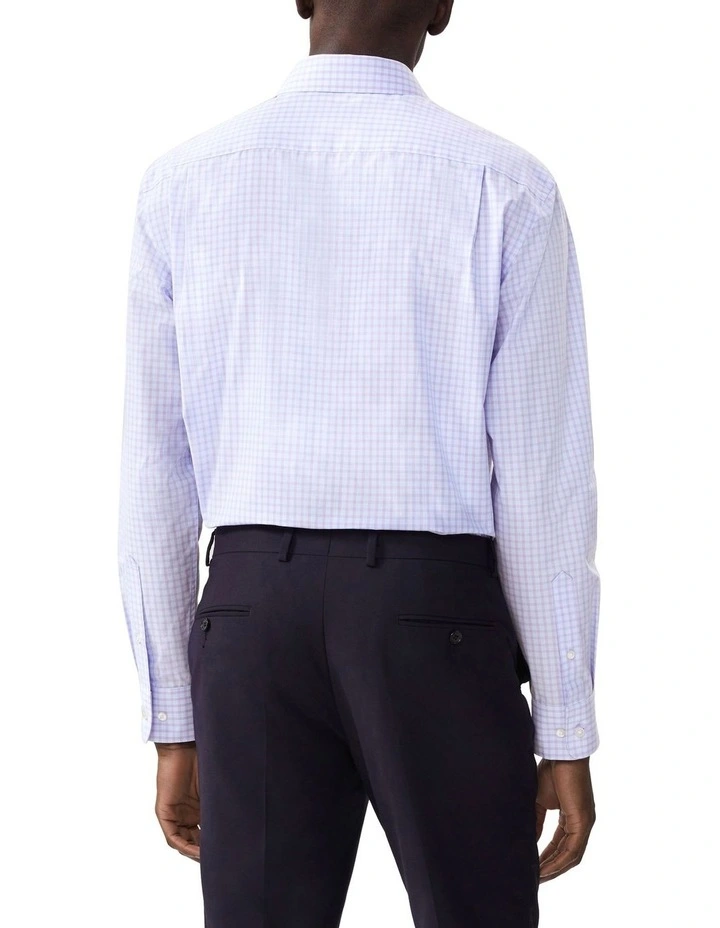 Classic Fit Solid Colour Shirt in Purple image 2