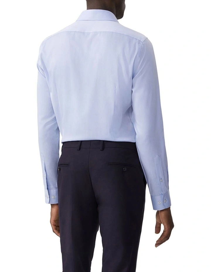 Slim Fit Bamboo Twill Shirt in Sky image 2