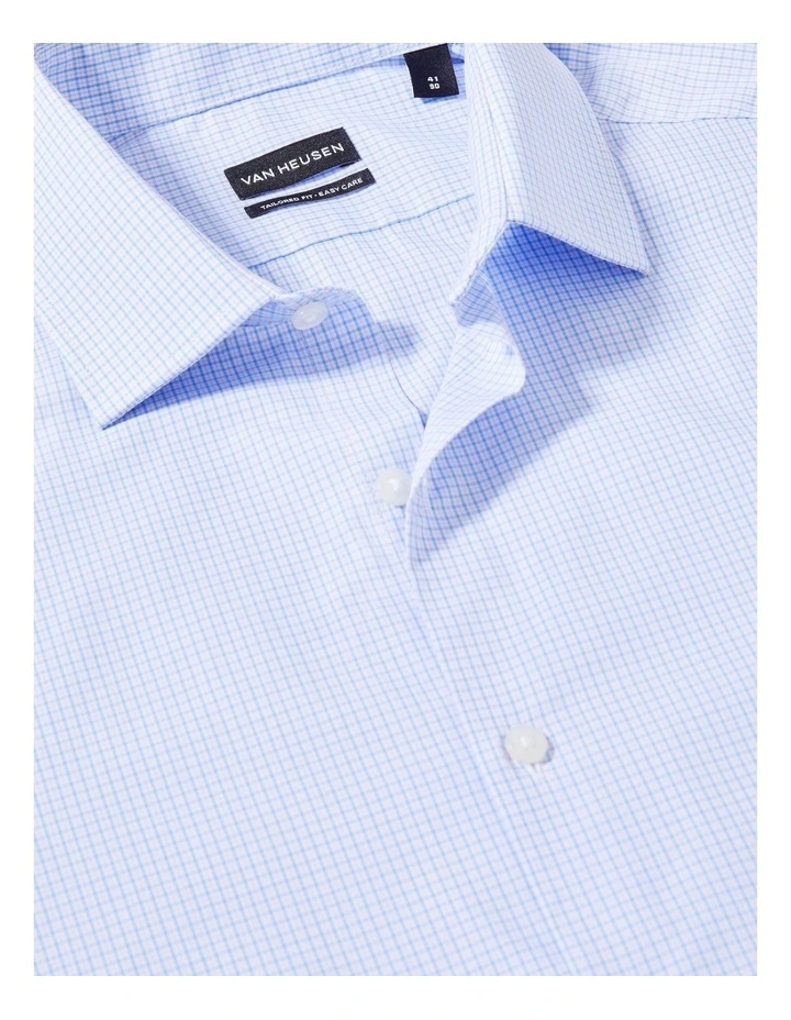 TAILORED FIT MINI POPLIN CHECK SHIRT LILAC image 4