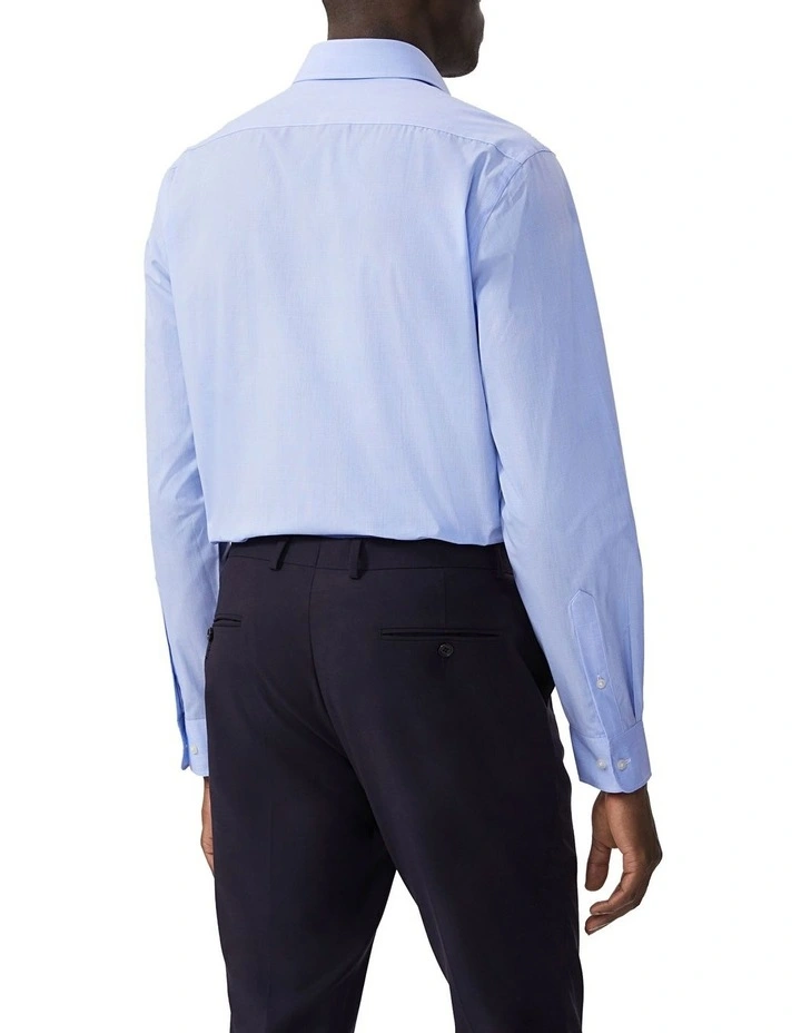 TAILORED FIT MINI POPLIN CHECK SHIRT SKY image 2