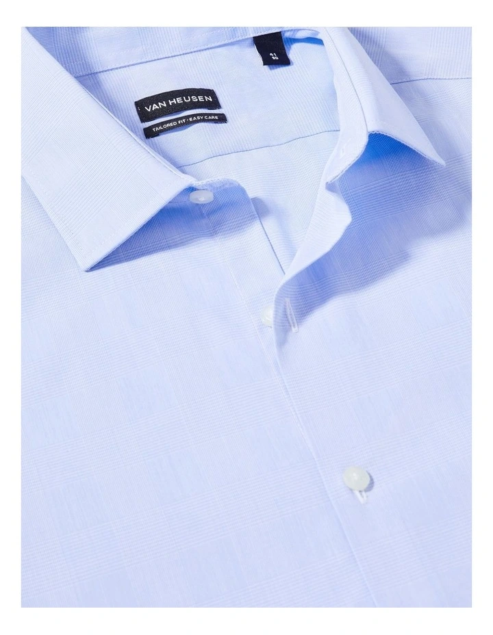 TAILORED FIT MINI POPLIN CHECK SHIRT SKY image 4