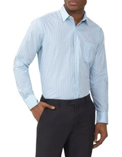 Classic Fit Gingham Check Shirt in Green