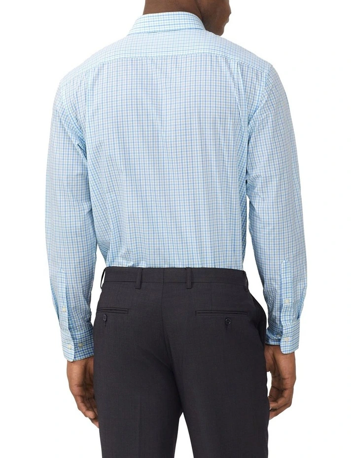 Classic Fit Gingham Check Shirt in Green image 2