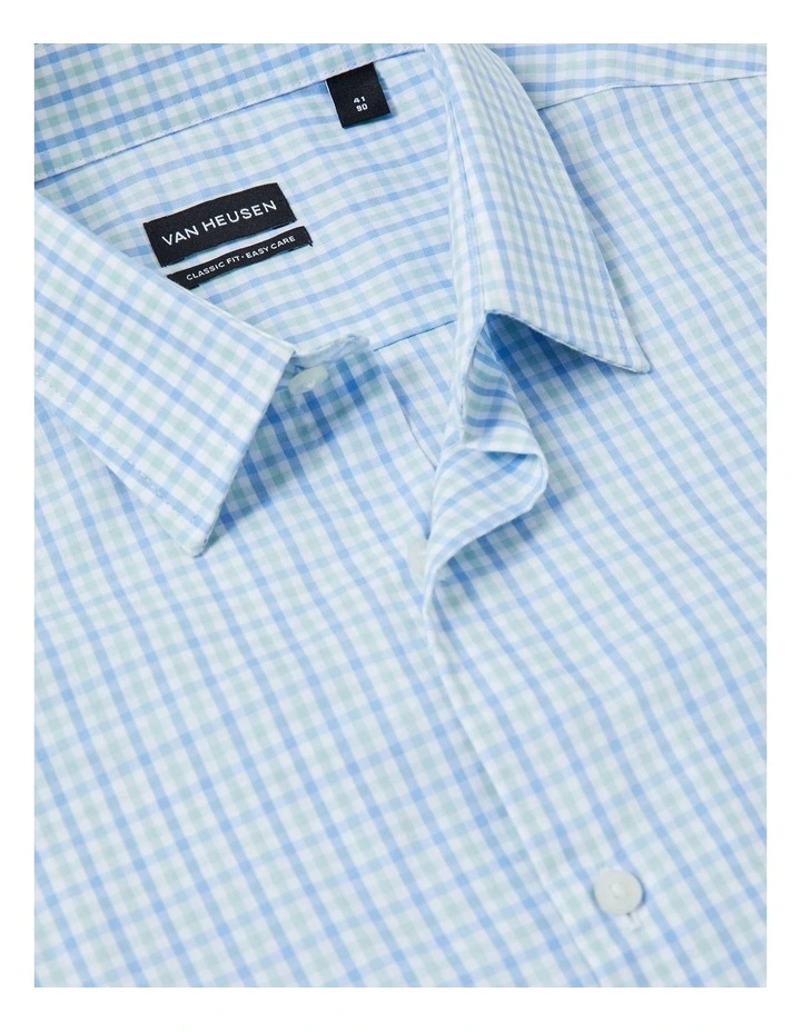Classic Fit Gingham Check Shirt in Green image 3