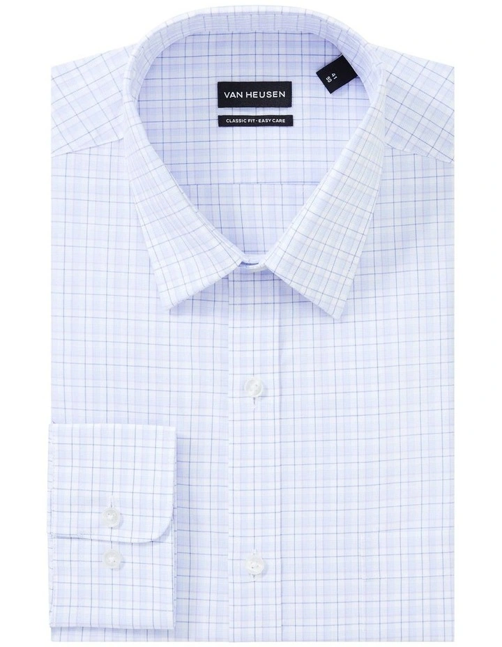 Classic Fit Solid Shirt in Blue image 4
