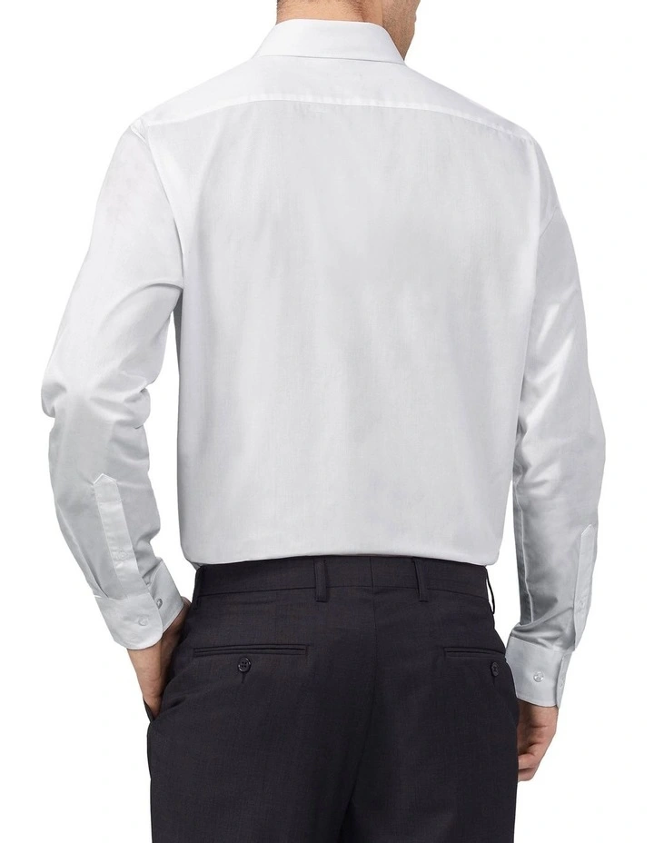 Tailored Long Sleeve Shirt in White image 2