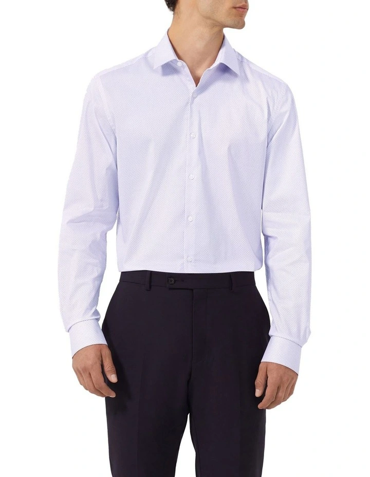 Geometric Print Shirt in Lilac image 1