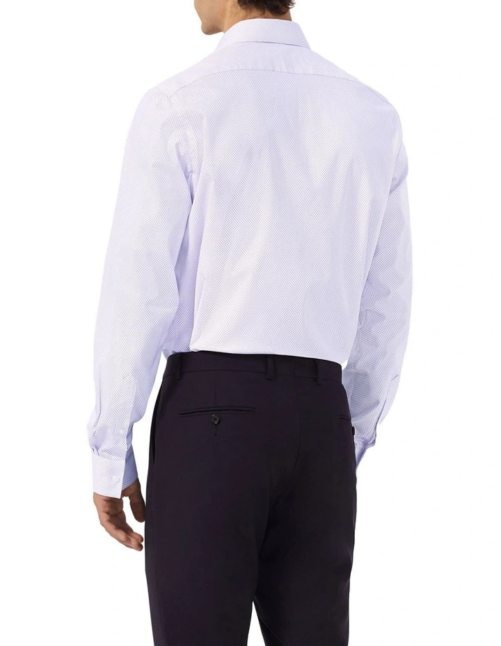 Geometric Print Shirt in Lilac image 2