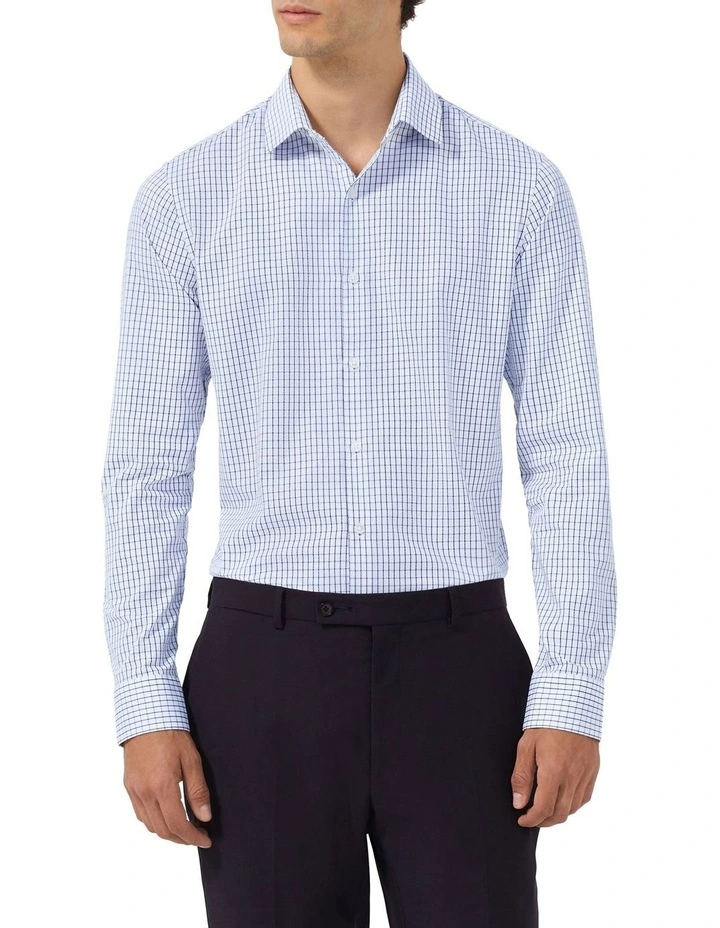 Heritage Weave Check Shirt in Midnight image 1