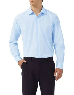 Triangle Dot Print Shirt in Sky