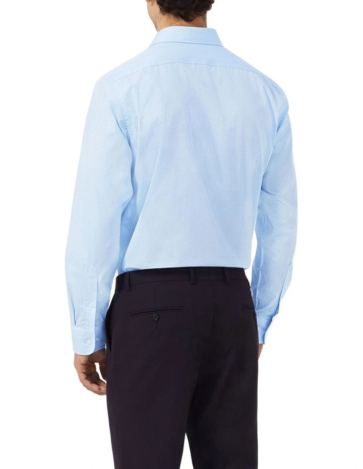 Triangle Dot Print Shirt in Sky image 2