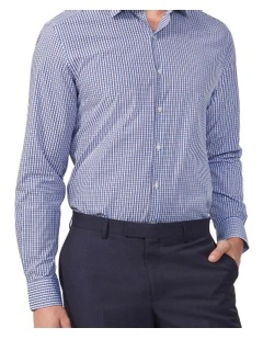 Gingham Check Shirt in Blue