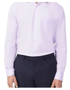 Soft Touch Mini Stripe Shirt in Lavender Garden