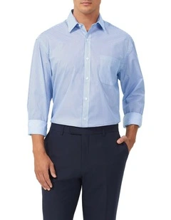 Classic Fit Dot Print Shirt in Blue