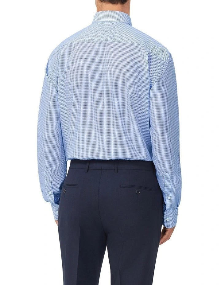 Classic Fit Dot Print Shirt in Blue image 4