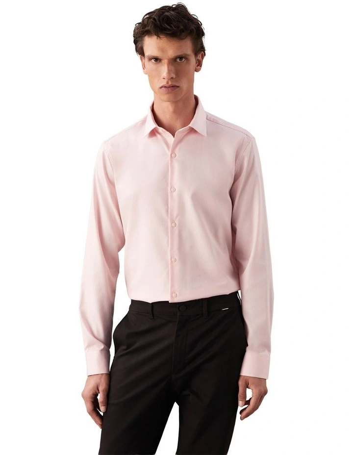 Poplin Stretch Dress Shirt in Pink image 1