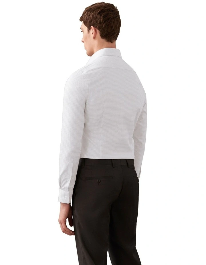 The Poplin Print Slim Fit Shirt in Grey image 4