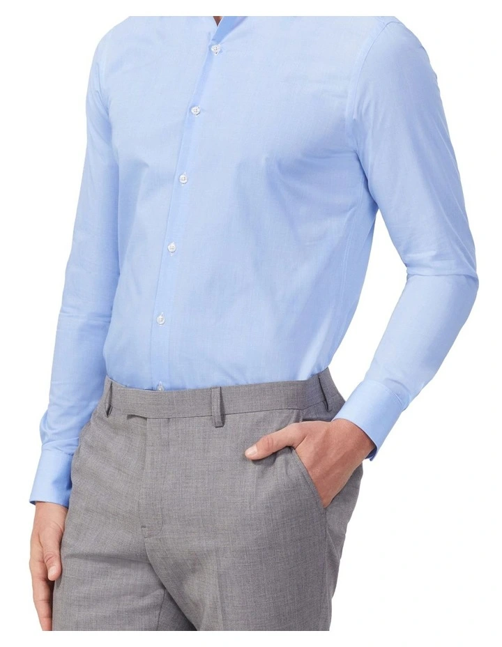 Mini Poplin Check Shirt in Sky image 1