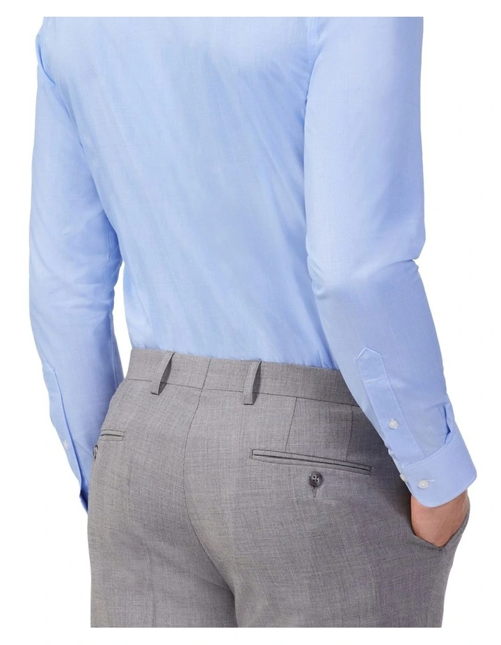 Mini Poplin Check Shirt in Sky image 2