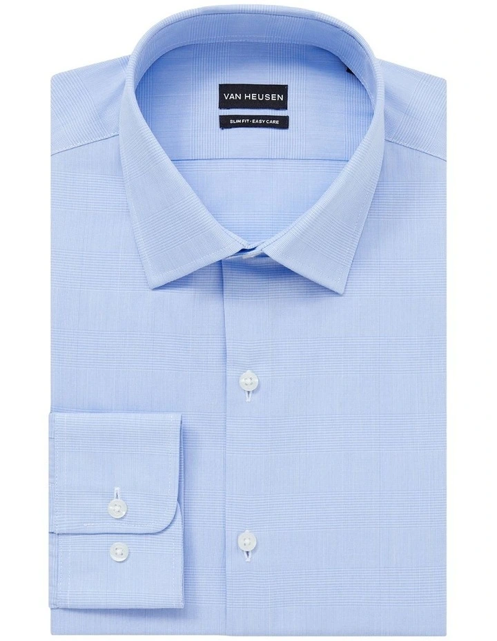 Mini Poplin Check Shirt in Sky image 4