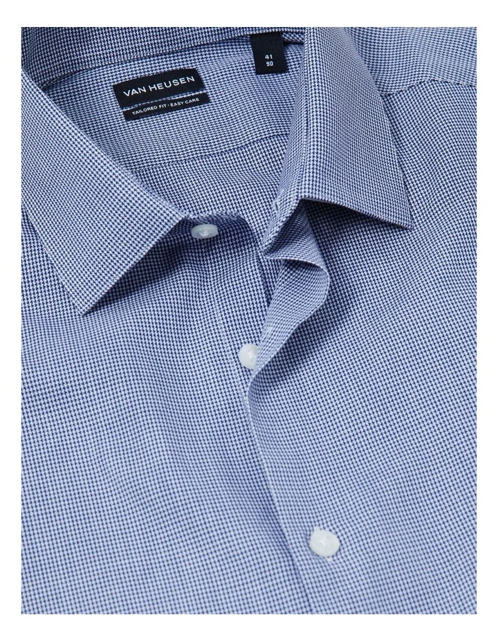 Wrinkle Free Tailored Fit Business Shirt in Navy image 3