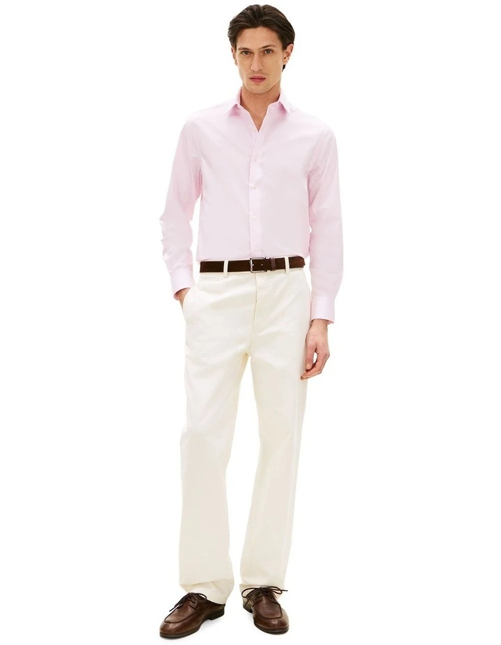 Th Flex Twill Regular Fit Business Shirt in Pink image 2