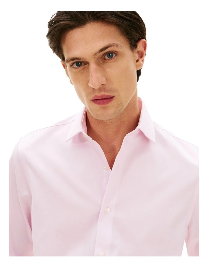 Th Flex Twill Regular Fit Business Shirt in Pink image 3