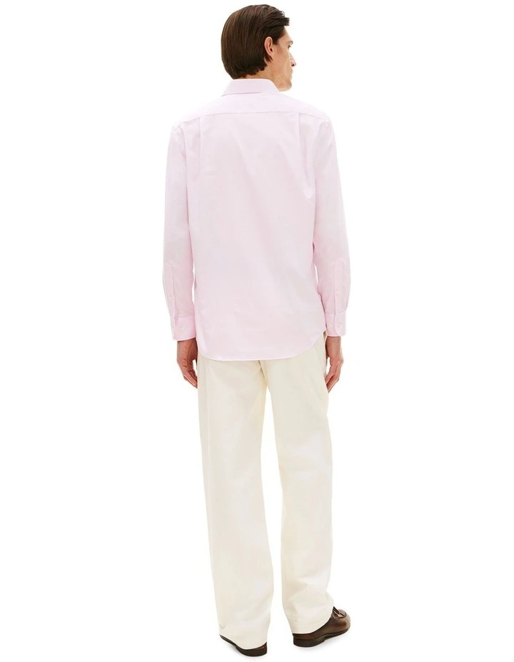 Th Flex Twill Regular Fit Business Shirt in Pink image 4