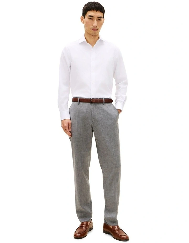 Th Flex Twill Regular Fit Business Shirt in White image 2
