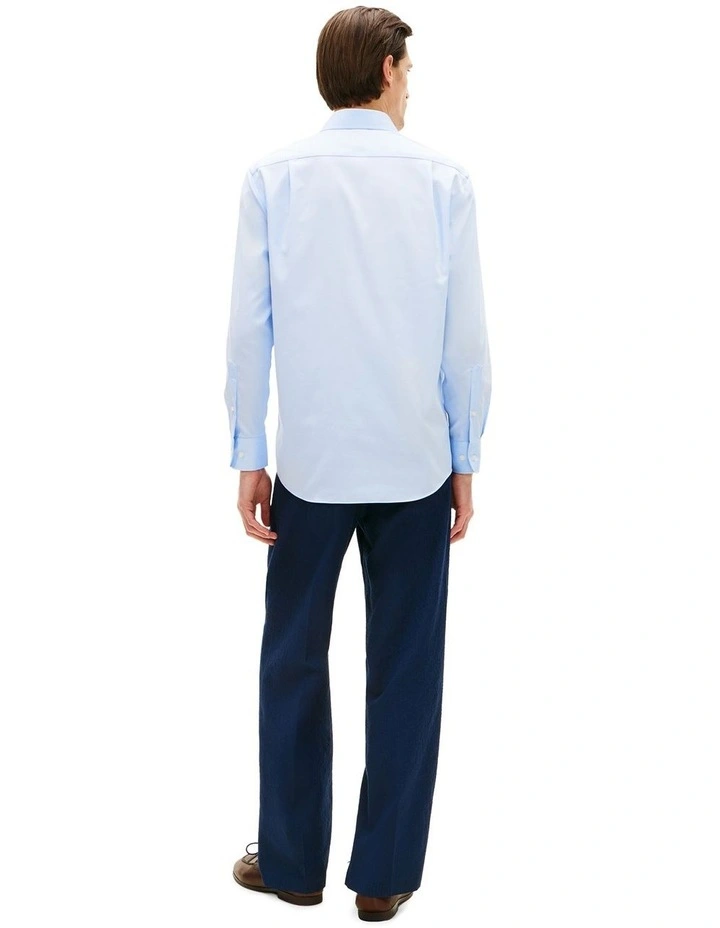 Th Flex Twill Regular Fit Business Shirt in Light Blue image 4