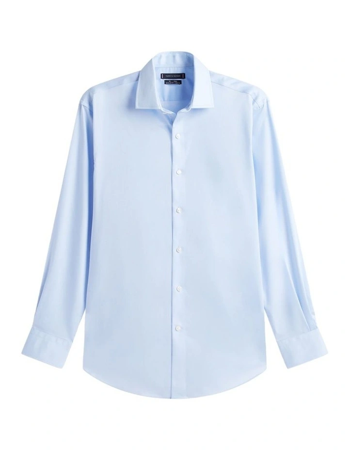 Th Flex Twill Regular Fit Business Shirt in Light Blue image 5