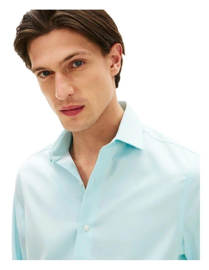 Th Flex Twill Regular Fit Business Shirt in Mist image 3
