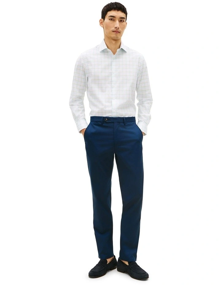 Flex Plaid Regular Fit Business Shirt in Green Multi image 2