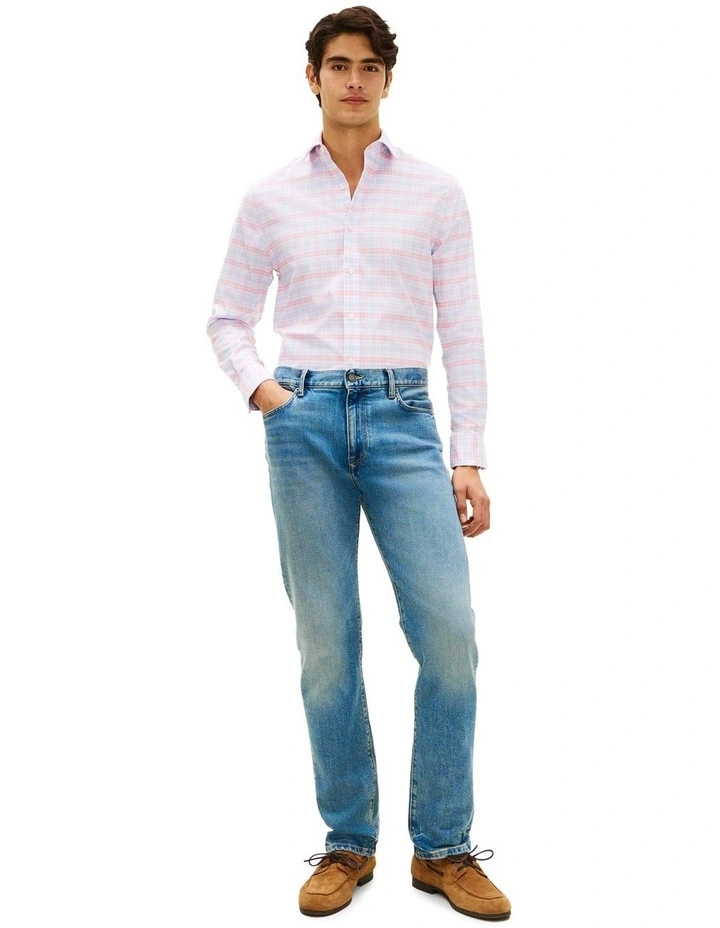 Flex Plaid Regular Fit Business Shirt in Pink Multi image 2