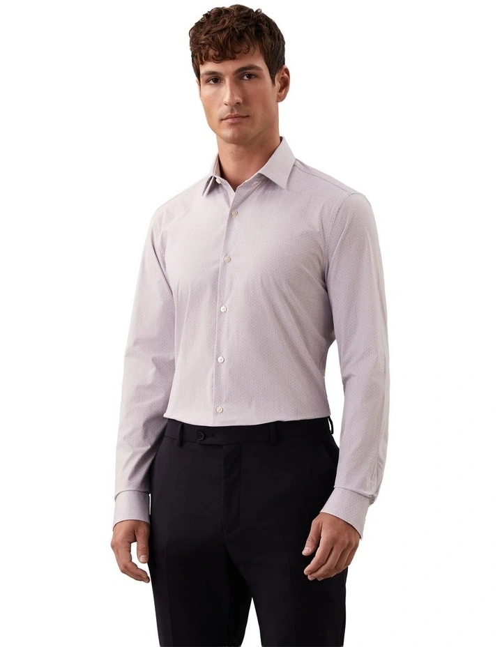 Poplin Dress Shirt in Lavender image 1