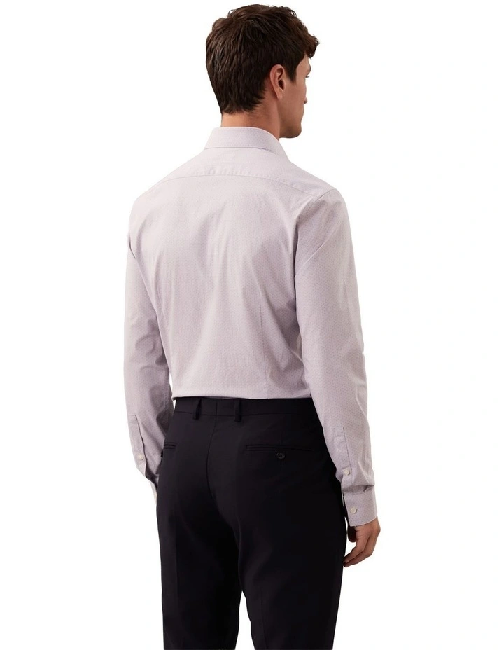 Poplin Dress Shirt in Lavender image 4