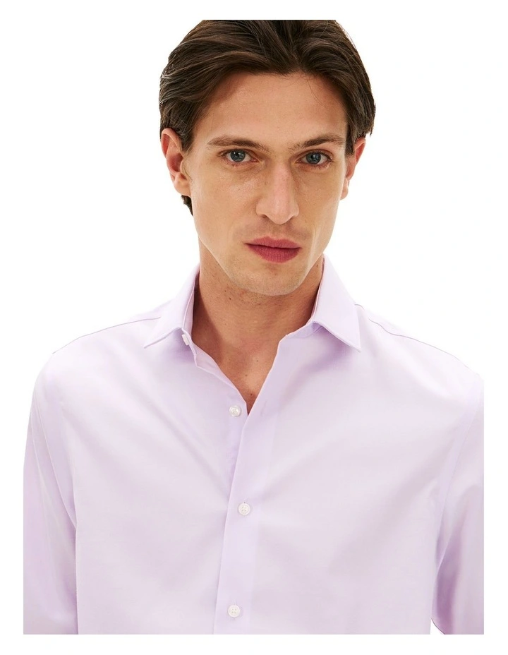 Flex Twill Solid Shirt in Lavender image 2