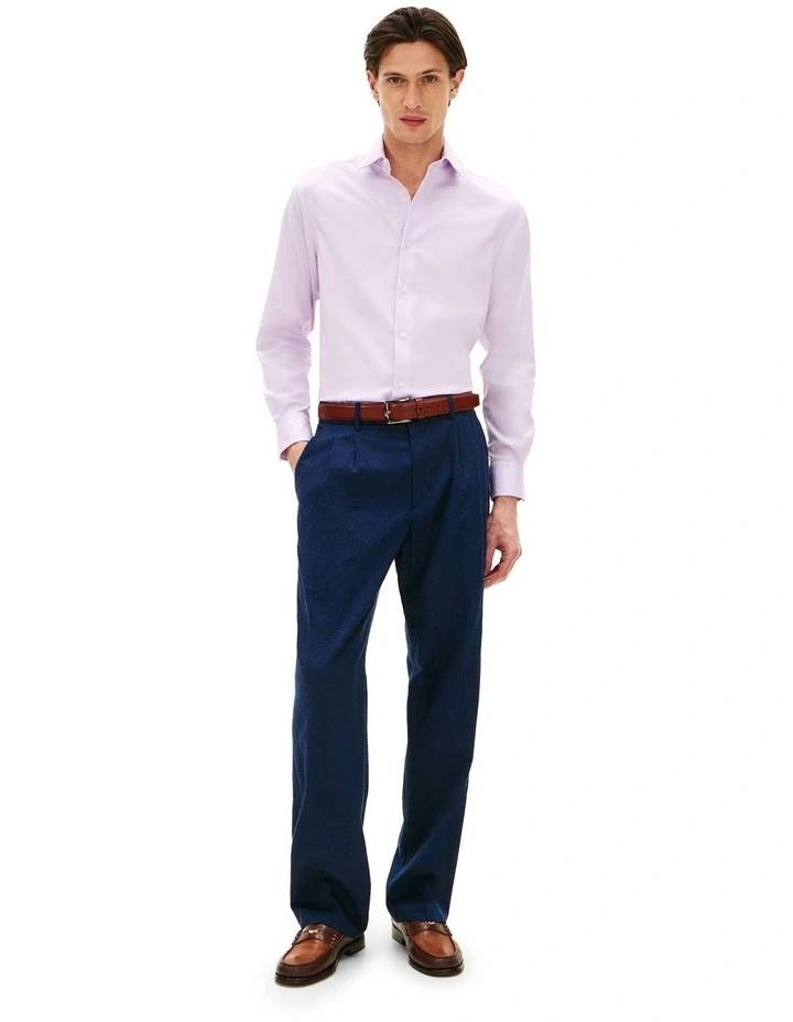 Flex Twill Solid Shirt in Lavender image 3