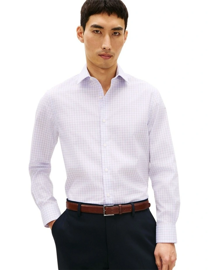 Flex Twill Plaid Shirt in Purple image 1