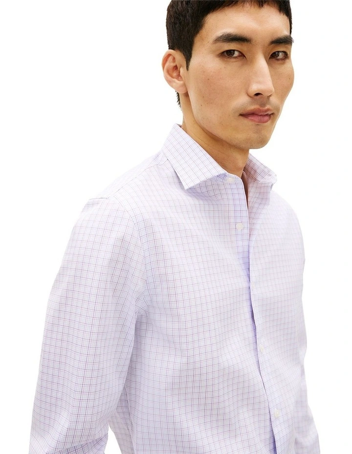 Flex Twill Plaid Shirt in Purple image 2